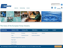 Tablet Screenshot of europump.org
